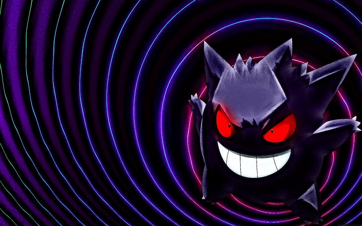 Fundo roxo com Gengar