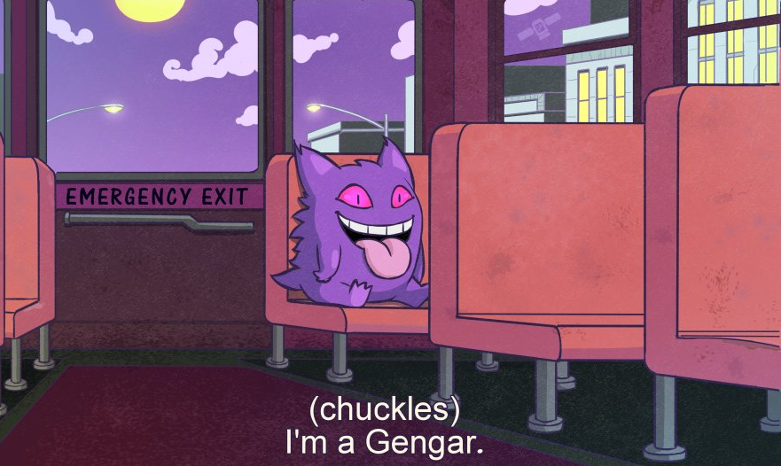 Gengar no Ônibus